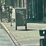 Graffiti at Intersection Of Kearny St & Sacramento St