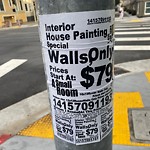 Illegal Postings at Intersection Of Central Ave & Fulton St