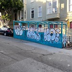 Graffiti at Intersection Of 21st St & Valencia St