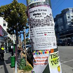 Illegal Postings at 1530 Haight St