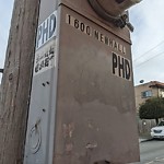 Illegal Postings at 1601 Newhall St Silver Terrace