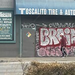Graffiti at 2342 Lombard St