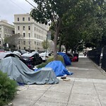 Encampment at 1377 Fell St, San Francisco 94117
