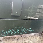 Graffiti at Battery St & Clay St