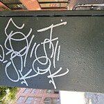 Graffiti at Front St & Broadway