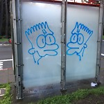 Graffiti at Intersection Of 14th Ave & Fulton St