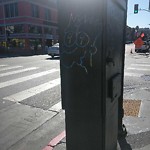Graffiti at Intersection Of 19th St & Mission St