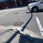Curb & Sidewalk Issues at Intersection Of Howard St & 4th St