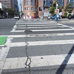 Pothole & Street Issues at Intersection Of Mission St & The Embarcadero