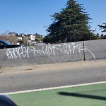 Graffiti at Intersection Of Hwy 101 S On Ramp & Potrero Ave