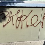 Graffiti at 1750 Geary Blvd