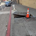 Curb & Sidewalk Issues at Intersection Of Leavenworth St & Geary St