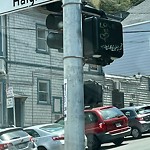 Illegal Postings at Intersection Of Central Ave & Haight St