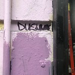 Graffiti at 135 Hyde St