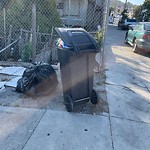 Garbage Containers at Intersection Of La Salle Ave & Newhall St