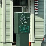 Graffiti at Intersection Of Divisadero St & Golden Gate Ave