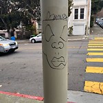 Graffiti at Intersection Of Castro St & Henry St