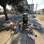 Garbage Containers at 6002 Geary Blvd