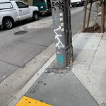 Graffiti at Intersection Of 19th St & San Carlos St