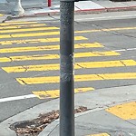 Illegal Postings at Intersection Of Castro St & Duboce Ave