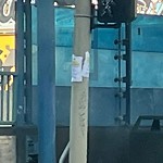 Illegal Postings at Intersection Of Fillmore St & Geary Blvd