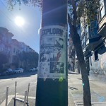 Illegal Postings at 1511 Haight St