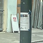 Illegal Postings at Intersection Of Leavenworth St & Pacific Ave