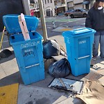Garbage Containers at Intersection Of 6th St & Howard St