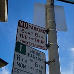 Parking & Traffic Sign Repair at 2718 24th St