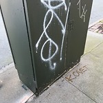 Graffiti at 3881 California St