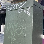 Graffiti at Intersection Of Ashbury St & Haight St