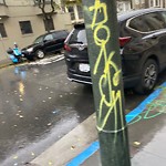 Graffiti at Intersection Of Belvedere St & Haight St