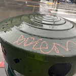 Graffiti at 597 Clayton St