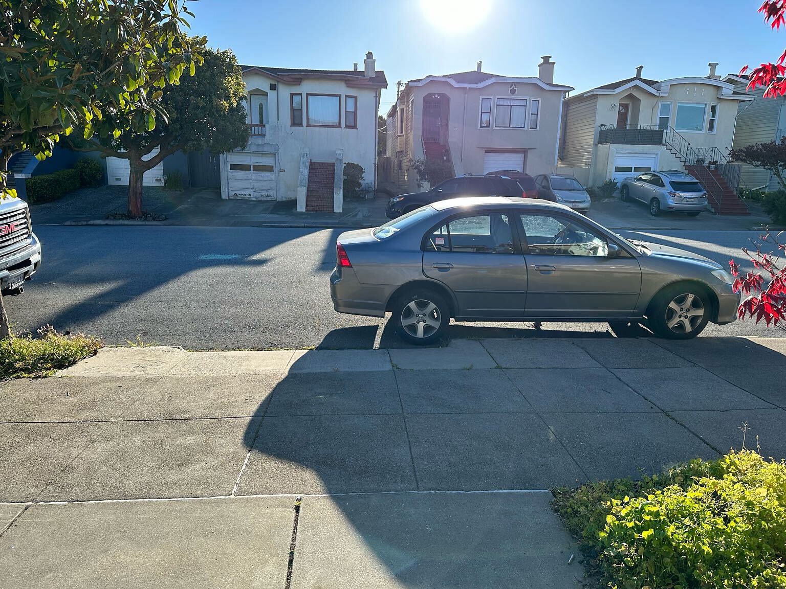 Photo of car in the street with license plate JCDD333 in California
