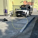 Damaged Public Property at Treat Ave & Alameda St Mission District Sf