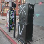 Graffiti at Intersection Of 16th St & Harrison St