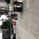 Blocked Pedestrian Walkway at 1100 California St