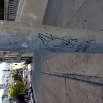 Graffiti at Sacramento St & Mason St