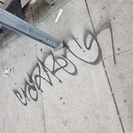 Graffiti at 503 33rd Ave