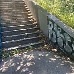 Graffiti at 15th Avenue Steps, 1500–1502 15th Ave, San Francisco 94122